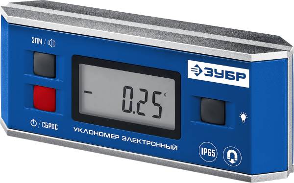 картинка Уровень - угломер электронный магн., точность 0,1гр. Зубр /34745/ от компании Иж-туд