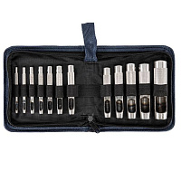 картинка Набор пробойников (3,4,5,6,7,8,9,10,12,14,16,19 мм) Сибртех /18312/ от компании Иж-туд