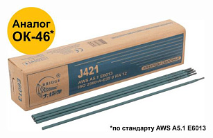 картинка Электроды Bridge J421 (аналог OK46) 3,2мм (5кг) /81797/ от компании Иж-туд