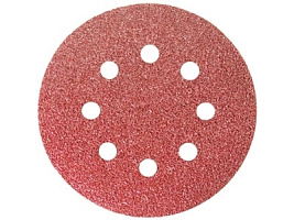 картинка Круг шлифовальный 8 отв. (5шт) 125мм с лип (Р24)  Matrix /73800/ от компании Иж-туд