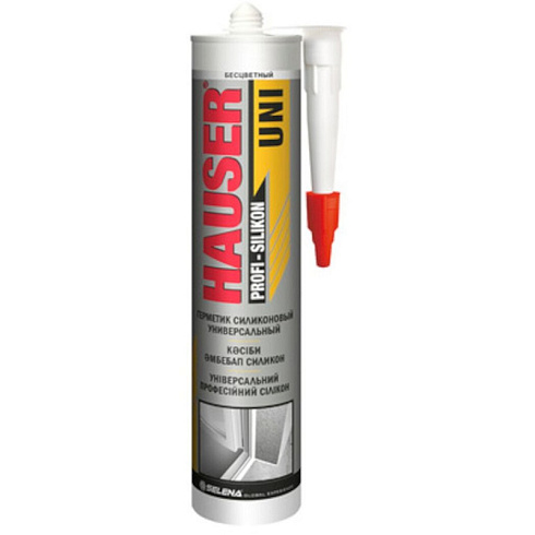 Герметик силиконовый универс.прозр. 260мл HAUSER