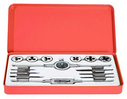 картинка Набор плашек и метчиков из 16шт. М3-М12 ТМ от компании Иж-туд