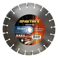картинка Диск алм. отр. сегм. 300х25,4 мм Лазер-45-Бетон Практика  /030-054/ от компании Иж-туд