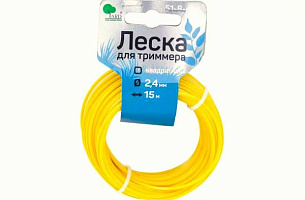 картинка Леска 2,4 мм / 15 м (квадр.) Yard /51-8-424/ от компании Иж-туд