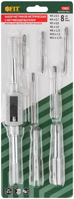 картинка Набор метчиков 7пр М3-М12 "Профи" FIT /70802/ от компании Иж-туд