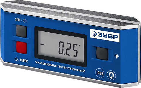 Уровень - угломер электронный магн., точность 0,1гр. Зубр /34745/